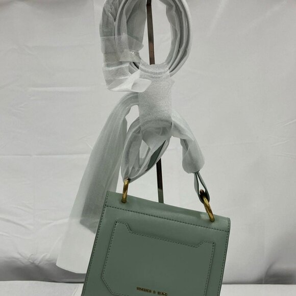 NWT CHARLES AND KEITH MINT Top handle Crossbody BAG - Picture 6 of 8